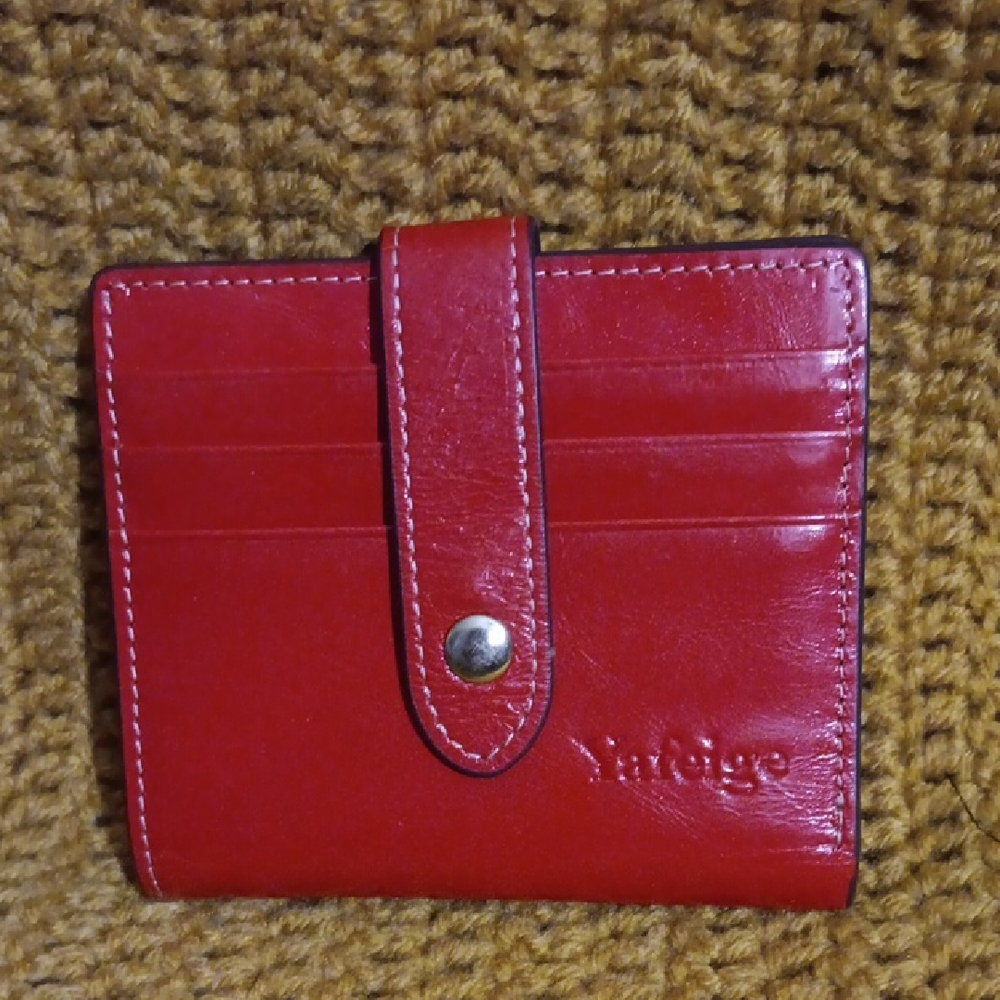 Yves Enzo Red Leather Wallet